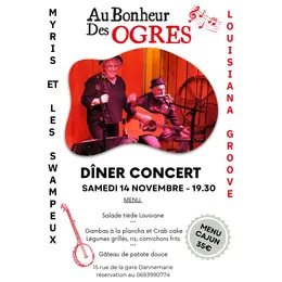 Dîner concert avec Myris et les Swampeux en Duo
