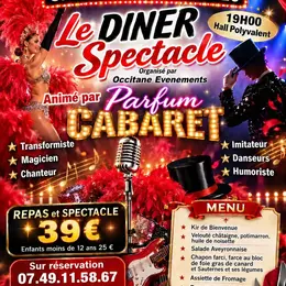 Le diner spectacle animé par Parfum cabaret