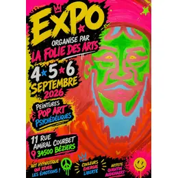 Expo popart psychédélique par l'artiste Audenaert Quentin 