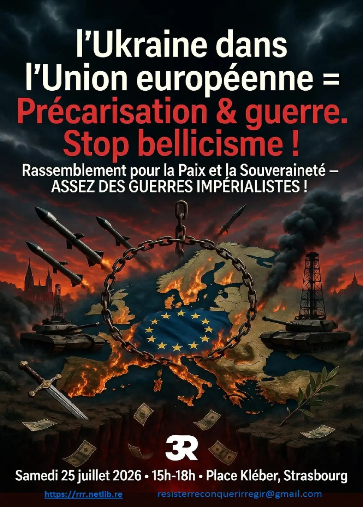 L’Ukraine dans l’Union-européenne = Précarisation & guerre stop bellicisme 
