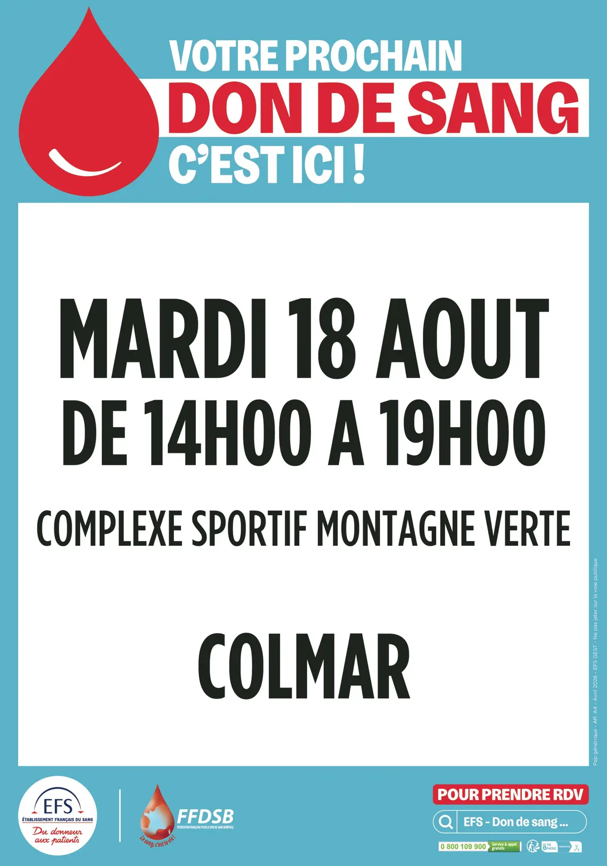 Don de sang Colmar