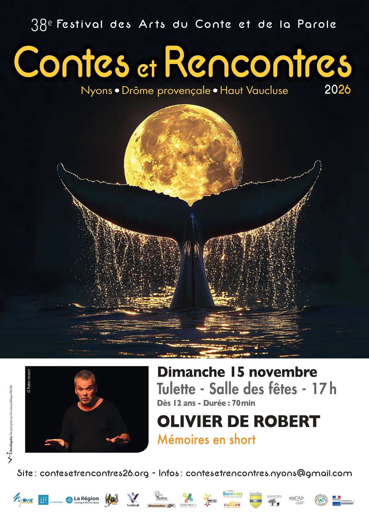 Festival Contes et Rencontres - Olivier de Robert - Mémoires en short