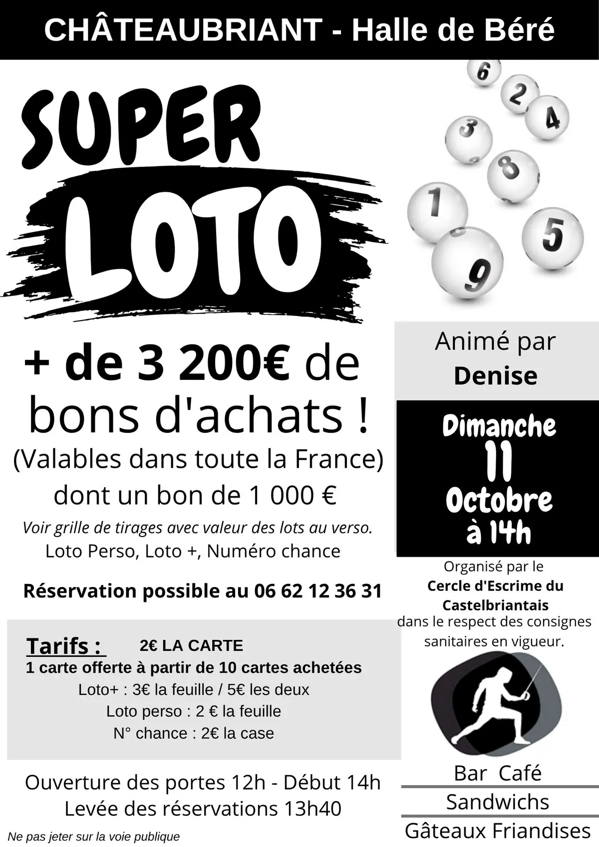 Loto de l'Escrime à Châteaubriant