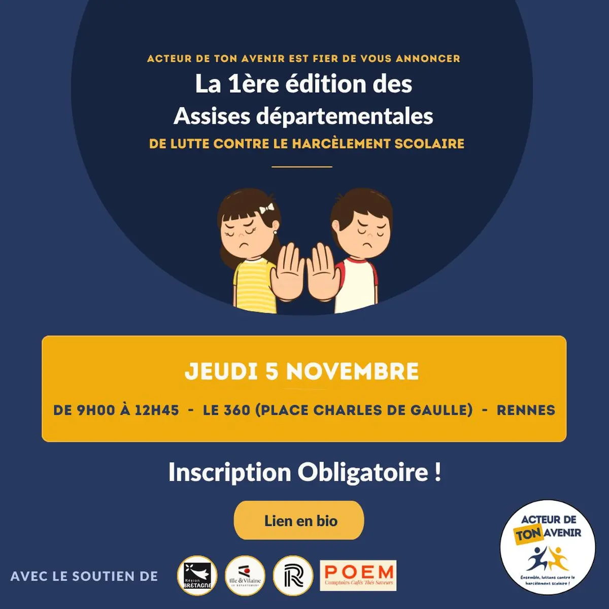 Assises Départementales de la lutte contre le harcèlement scolaire