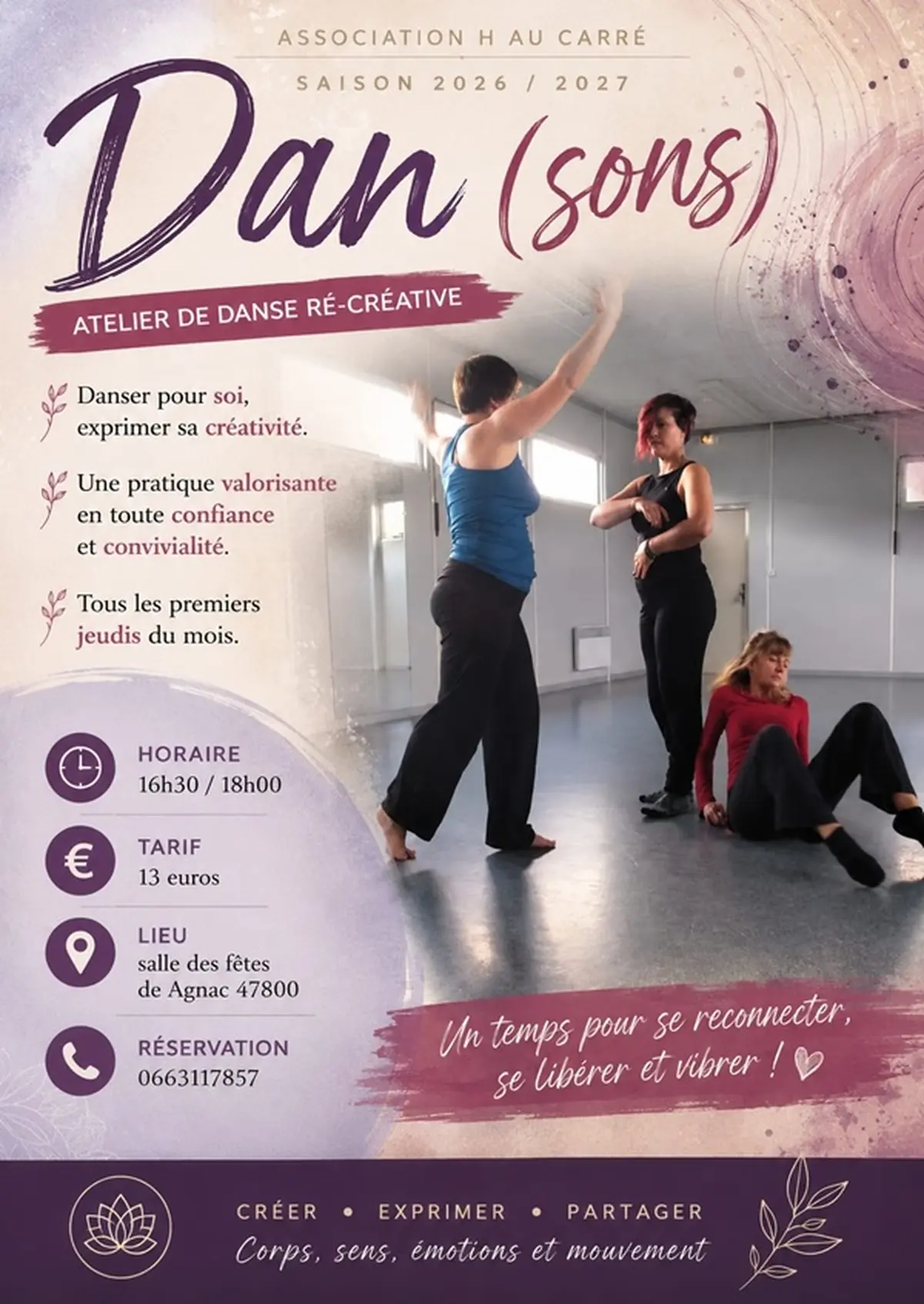 Dan (sons) - Atelier de danse récréative