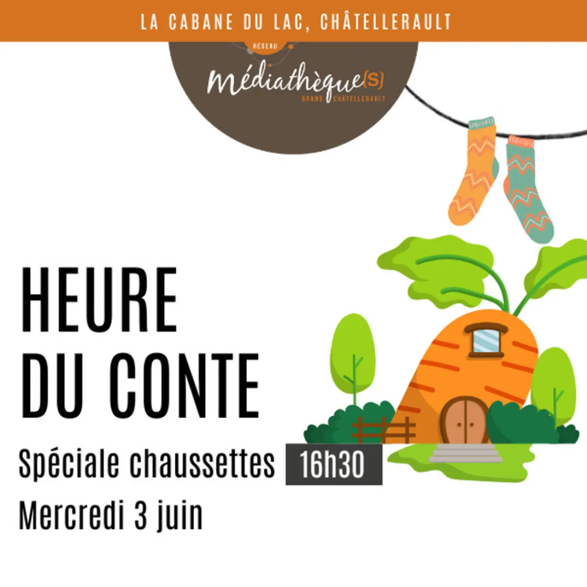 Dans la cabane on raconte...Spéciale chaussettes