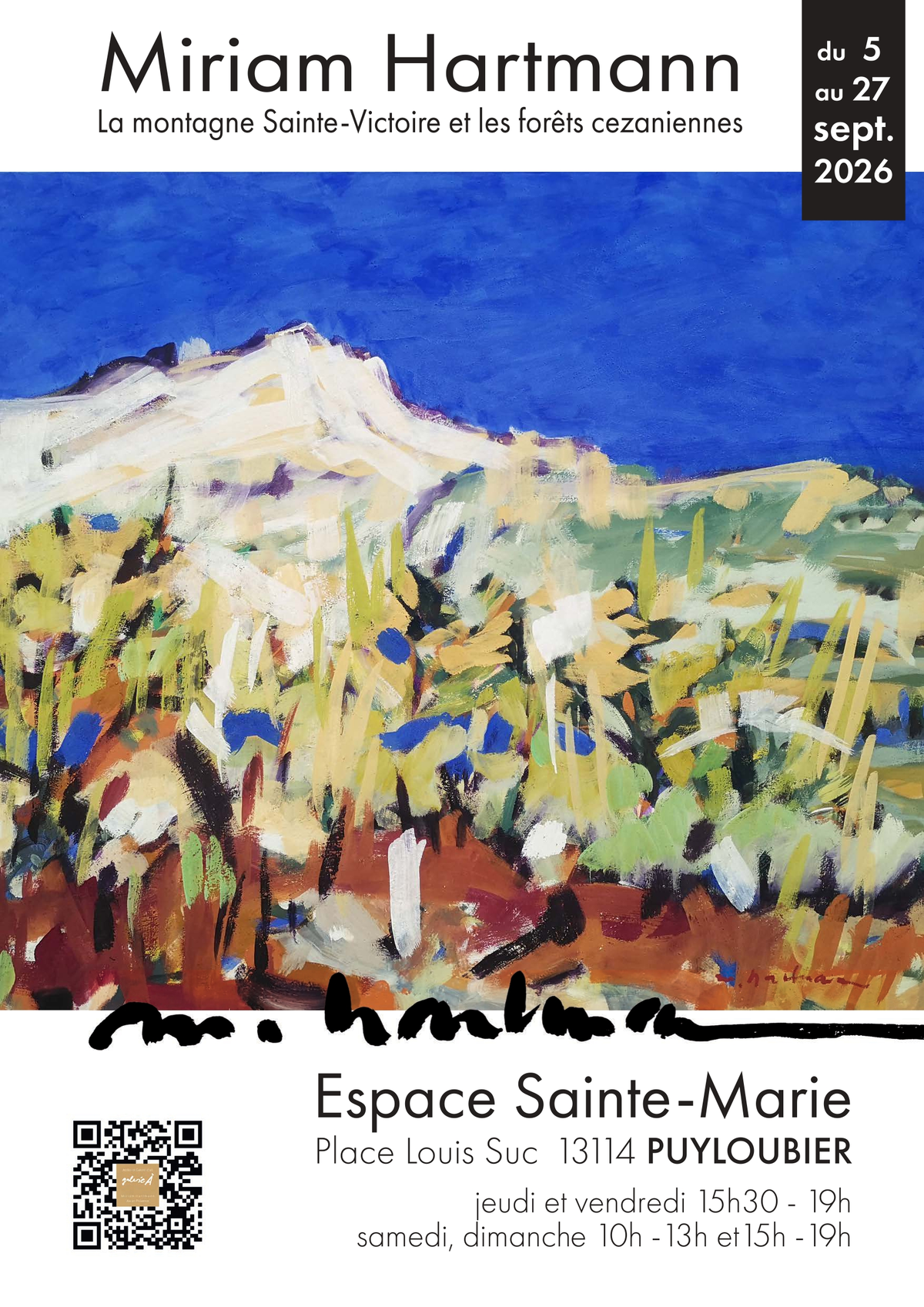 Dans la colline - Exposition de peintures de Miriam Hartmann