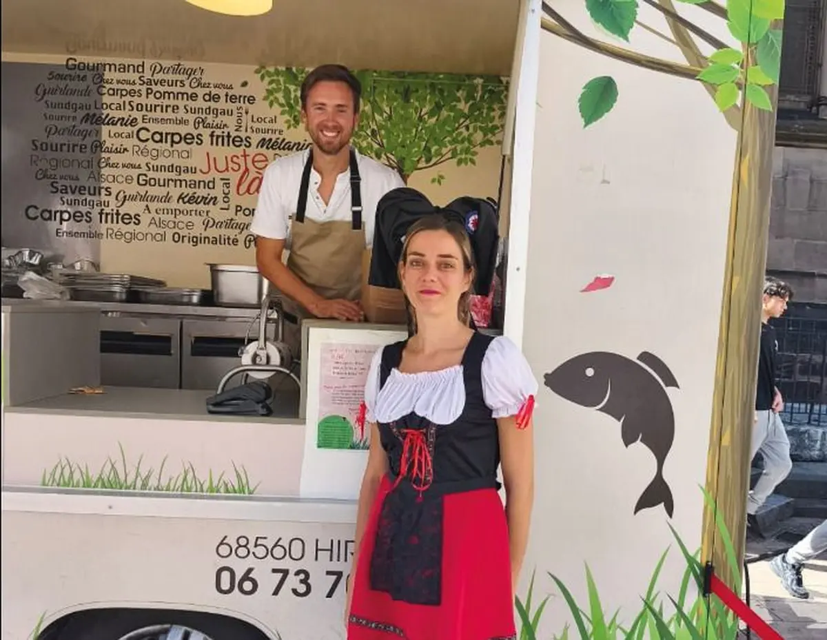 Kévin Harens, du stand de Carpes Frites répond à nos questions