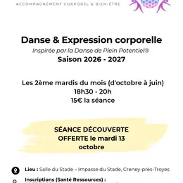 Danse &amp; Expression corporelle : atelier découverte