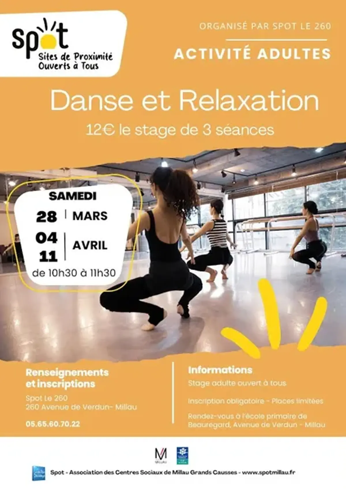 Danse et relaxation - Spot le 260