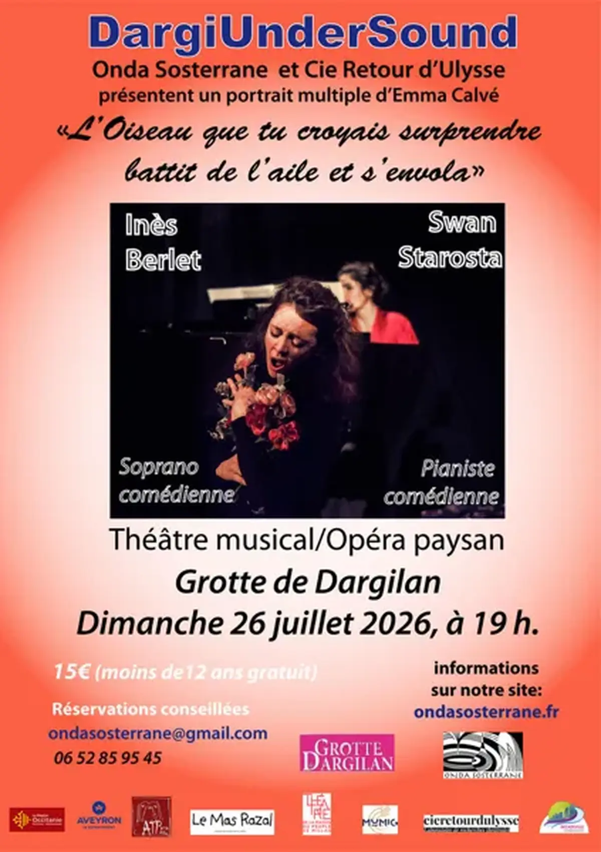 DargiUnderSound L'oiseau que tu croyais surprendre battit de l'aile et s'envola  - Grotte de Dargilan