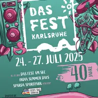 L'affiche du festival DAS FEST à Karlsruhe DR