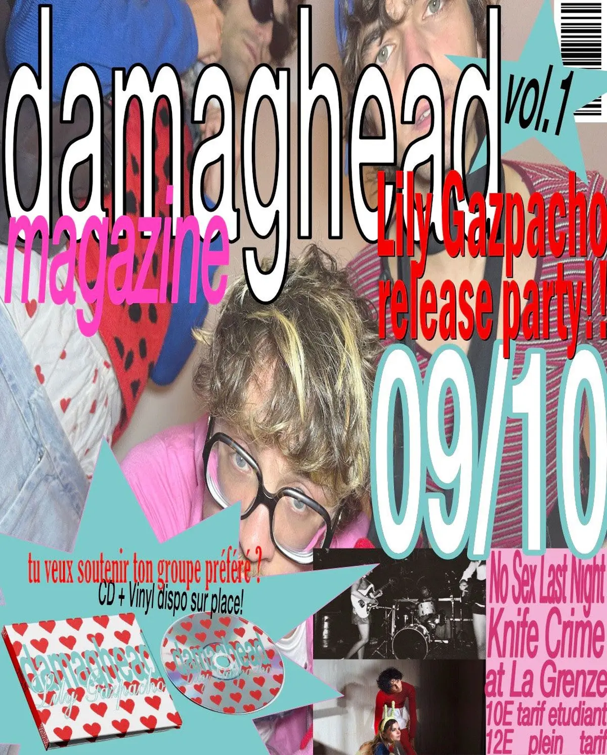 Damaghead (release party) + Knifecrime + No Sex Last Night à La Grenze