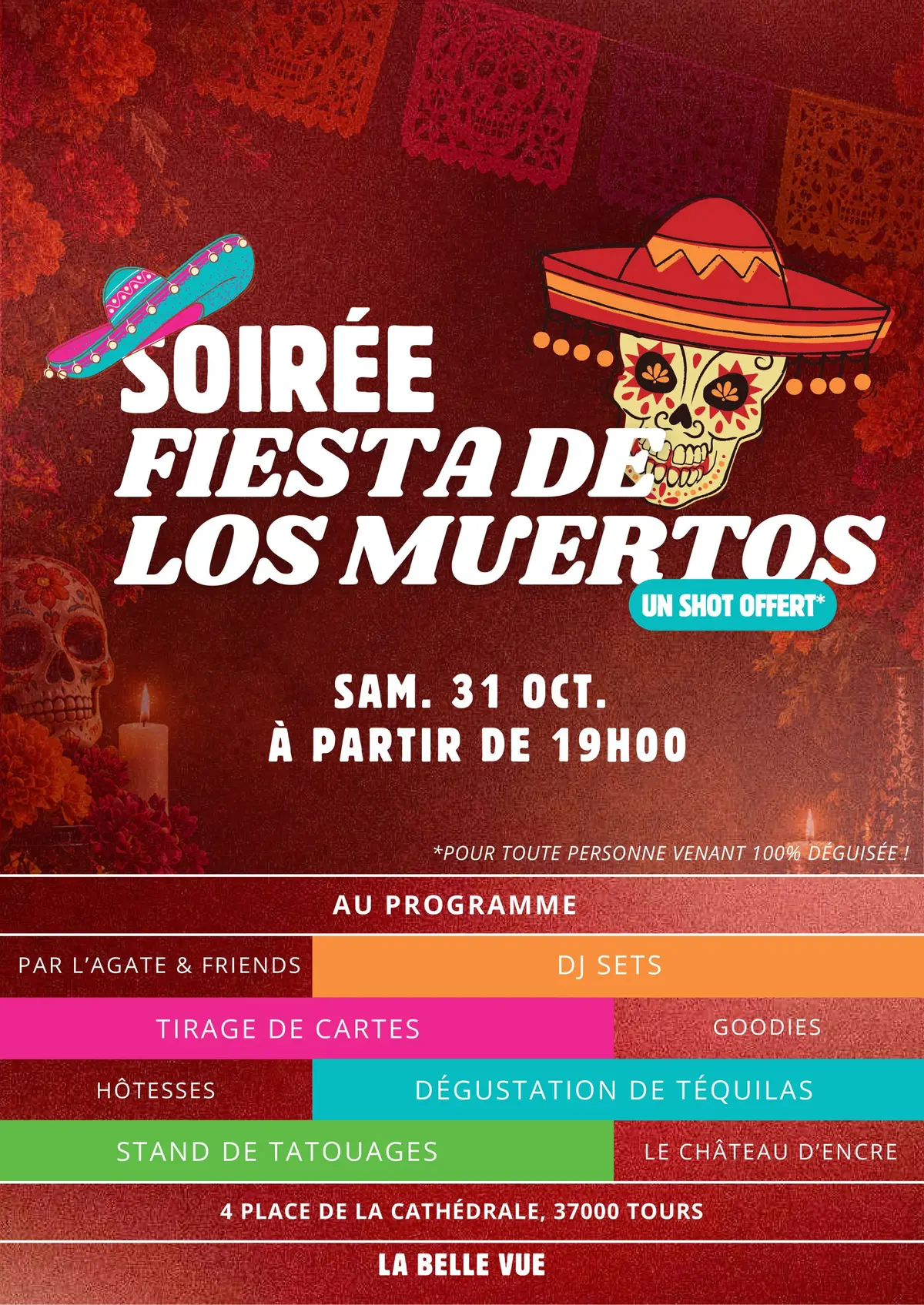 Soirée Fiesta De Los Muertos à La Belle Vue