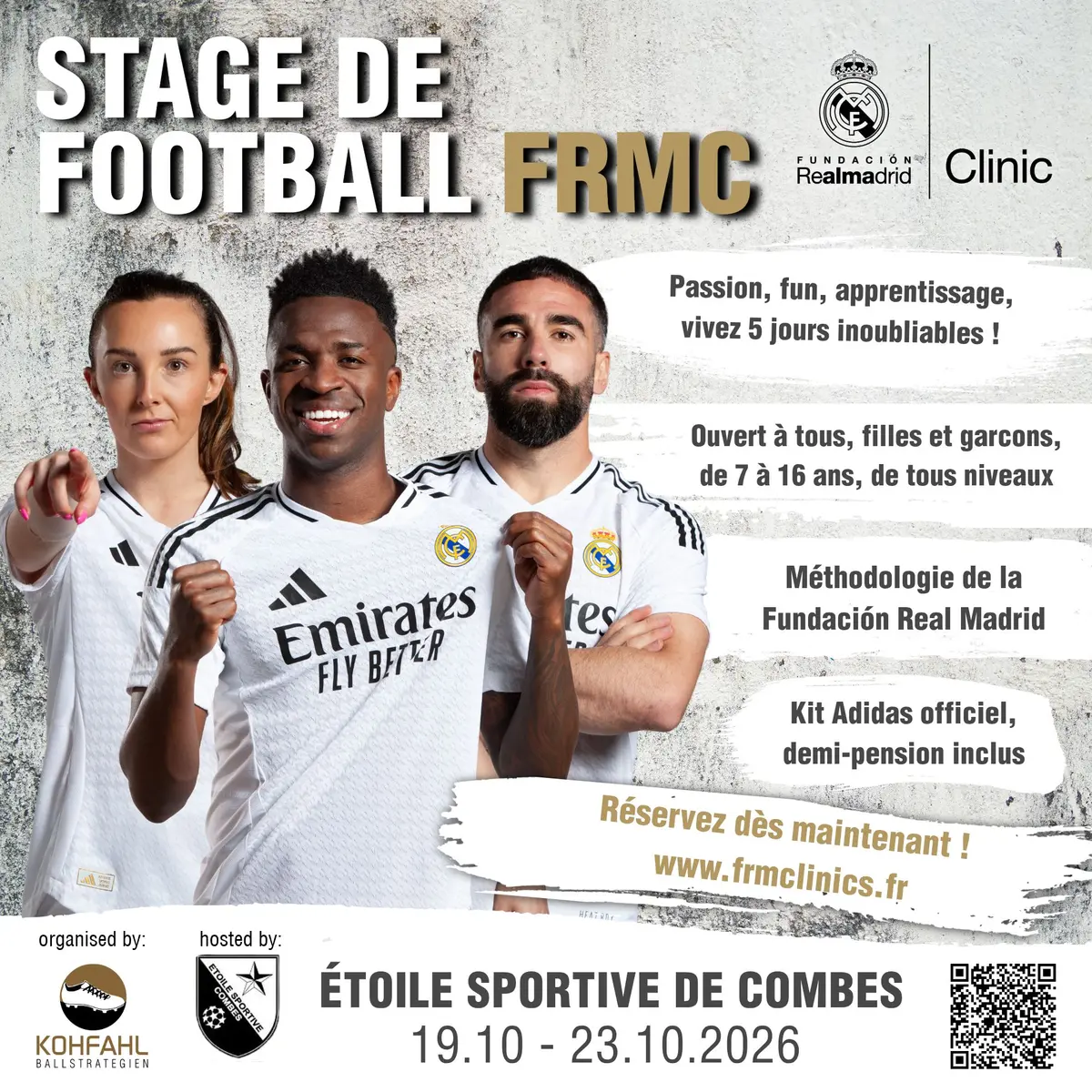 Stage de football Étoile Sportive Combes  x Fundacion Real Madrid Clinics 