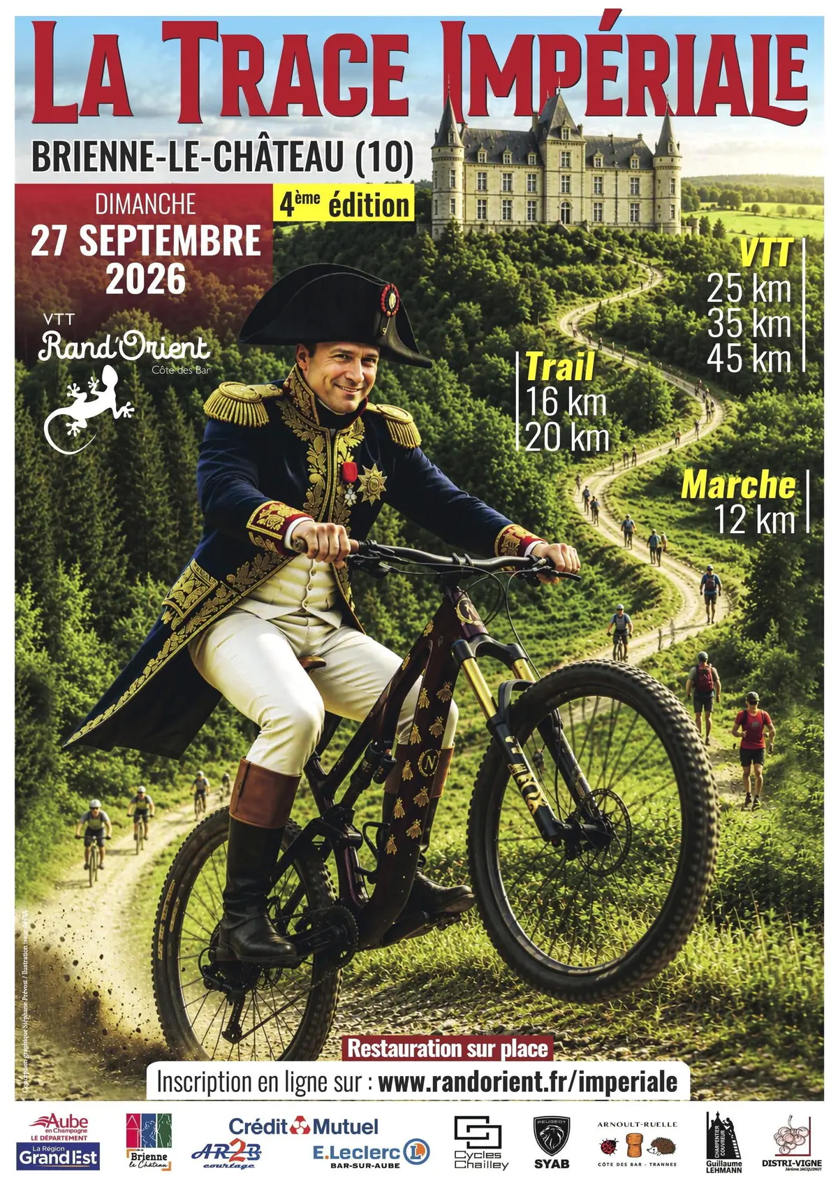 La Trace Impériale 2026 / Rando VTT+ VTTAE + Trail + Marche
