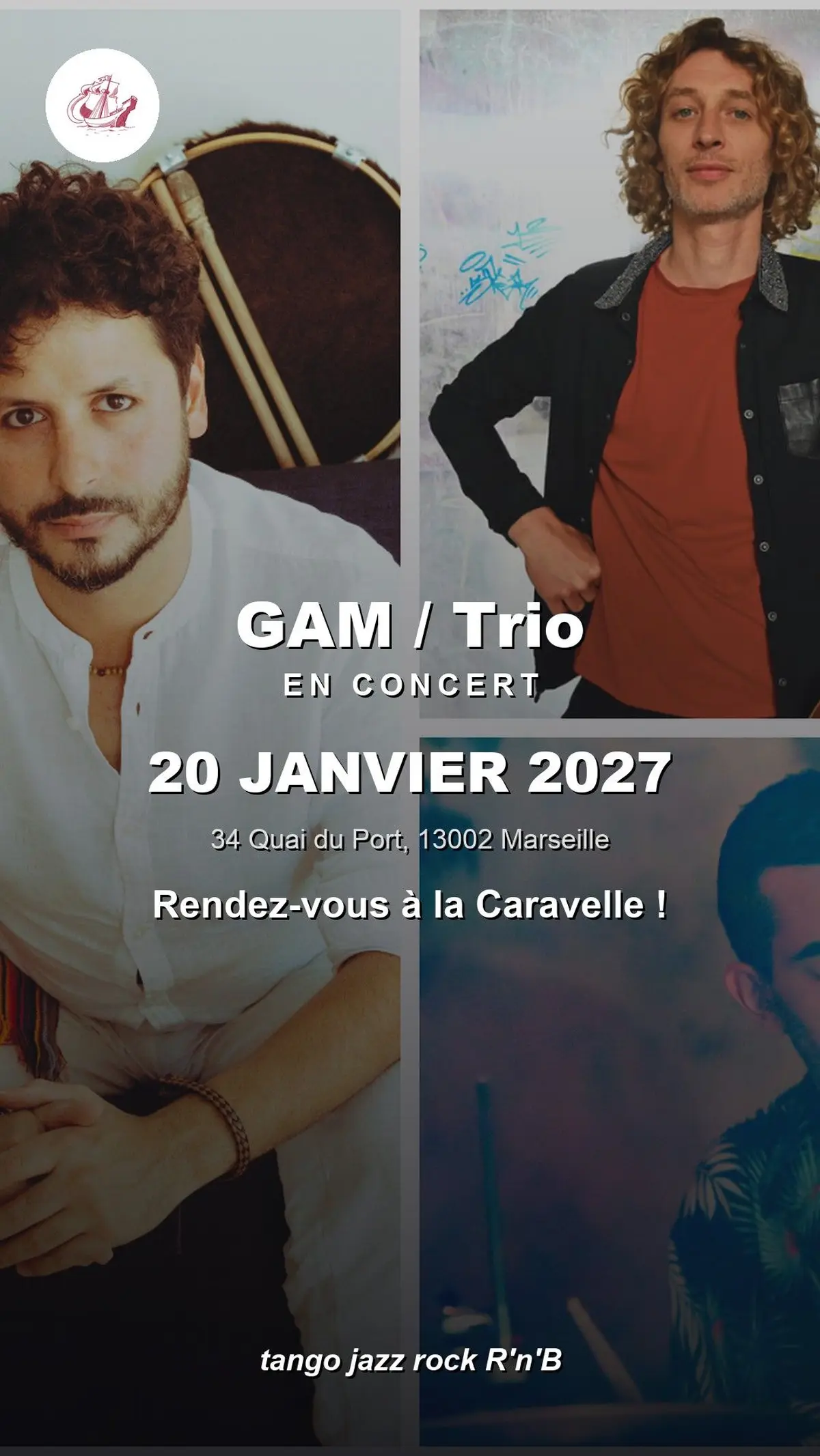 GAM / Trio en concert à La Caravelle