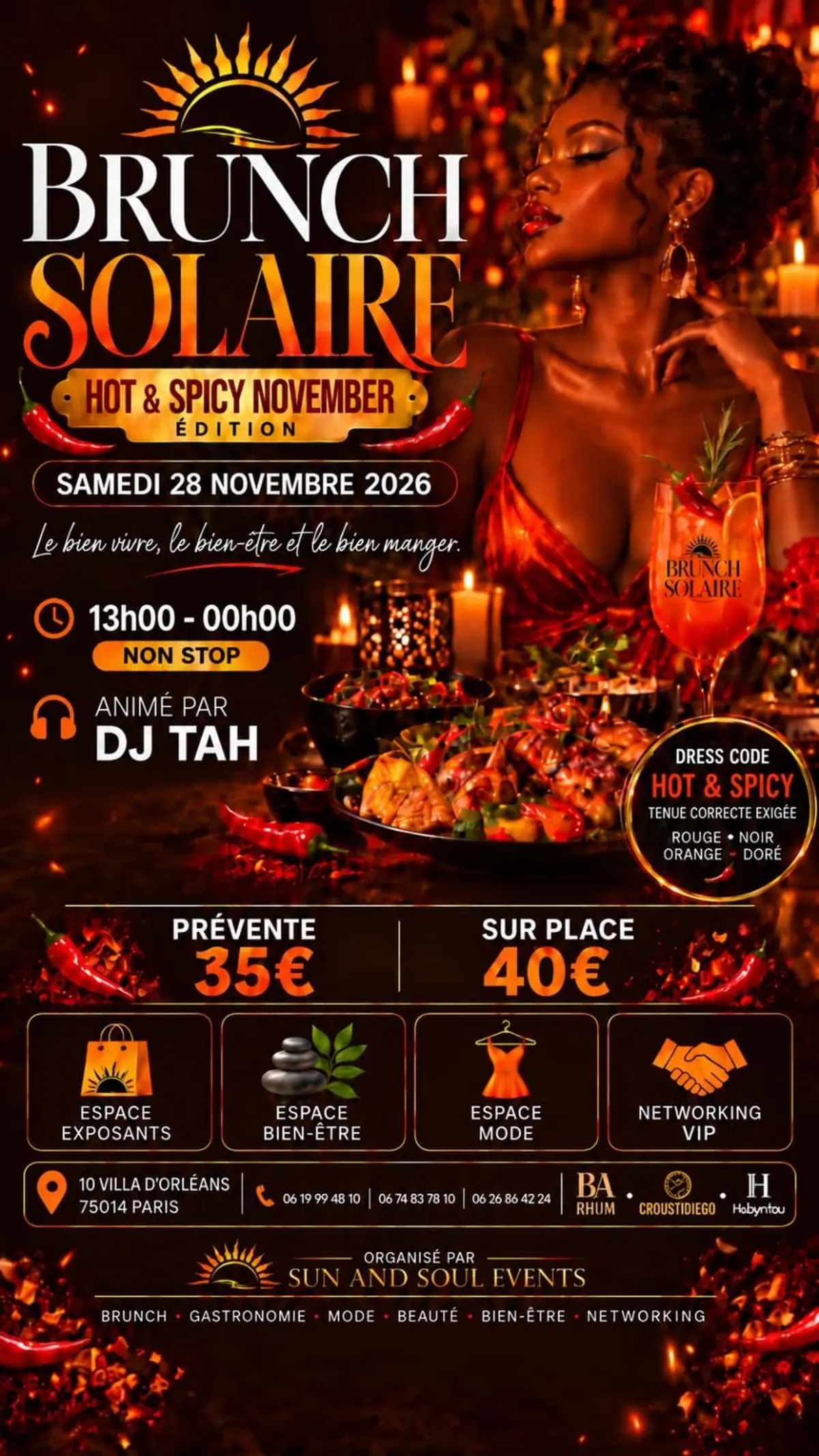 BRUNCH solaire festif gourmand et immersif