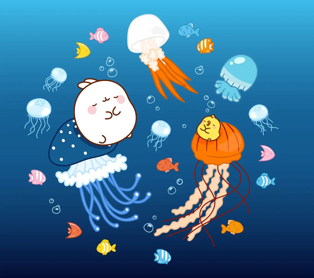 Molang en mode chill à l’Aquarium de Paris