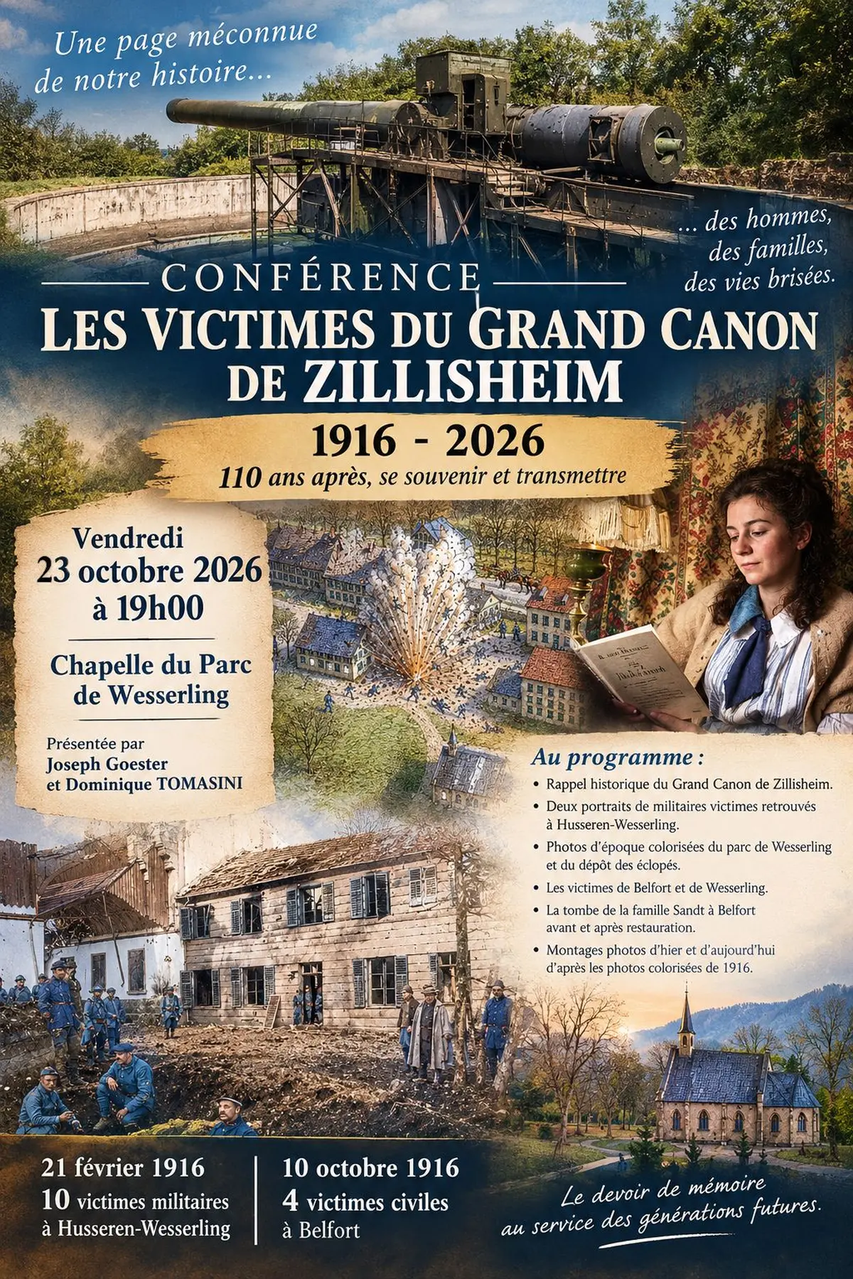 Les Victimes du Grand Canon de ZILLISHEIM 1916-2026 : 110 ans