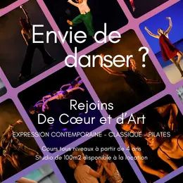 Inscription école de danse De Coeur et d'Art
