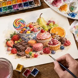 Atelier créatif Natures mortes gourmandes à la bibliothèque Dornach