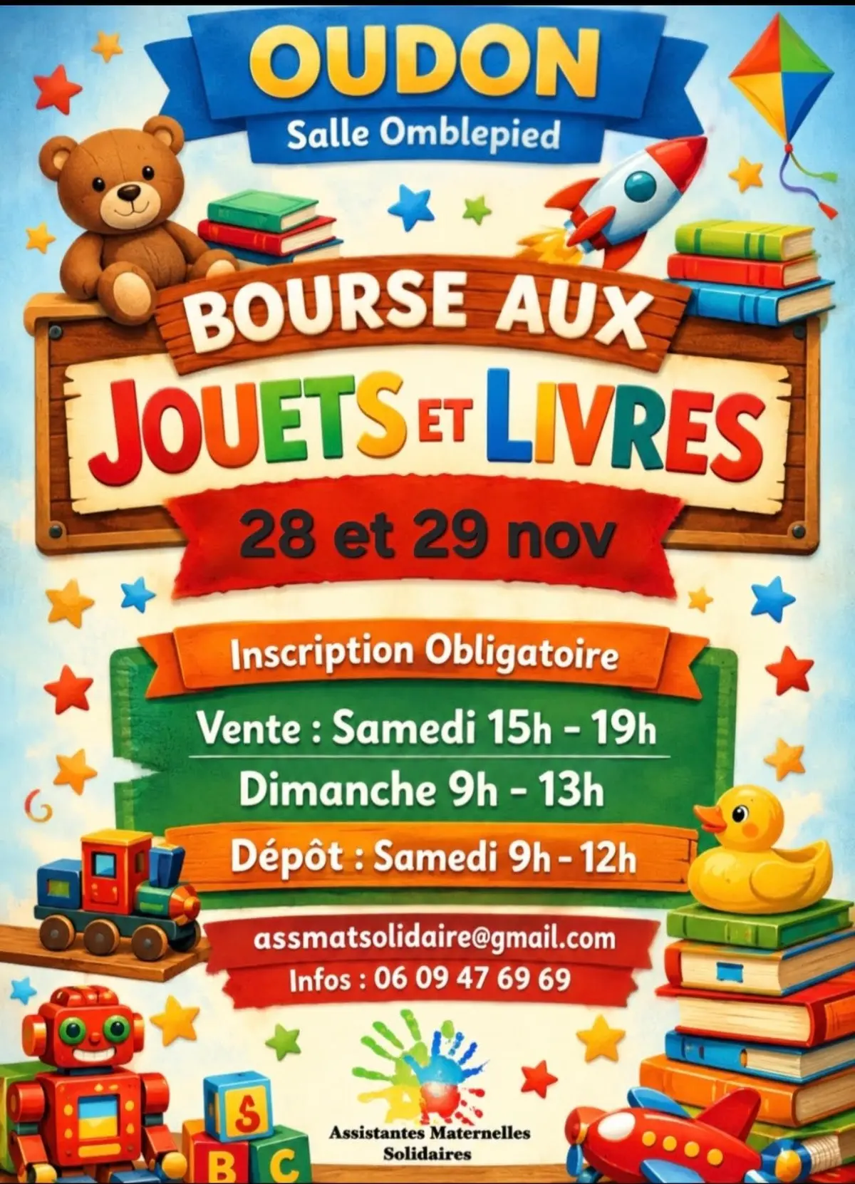 Bourses aux jouets et livres