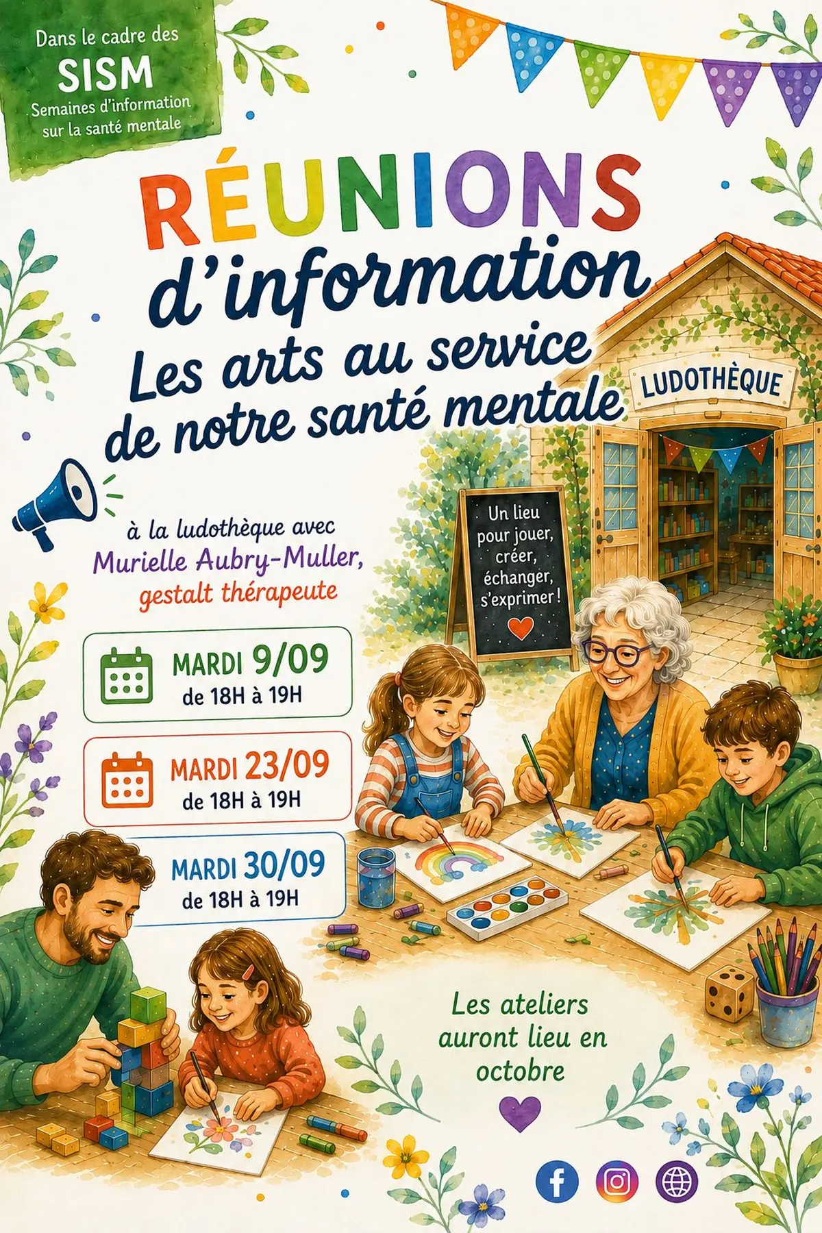 Réunion d'information Pour notre santé mentale, ouvrons-nous aux arts