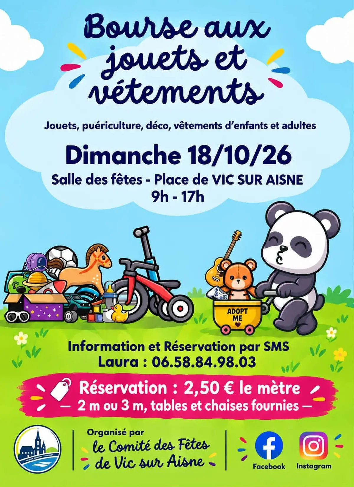 Bourse aux jouets et vetements