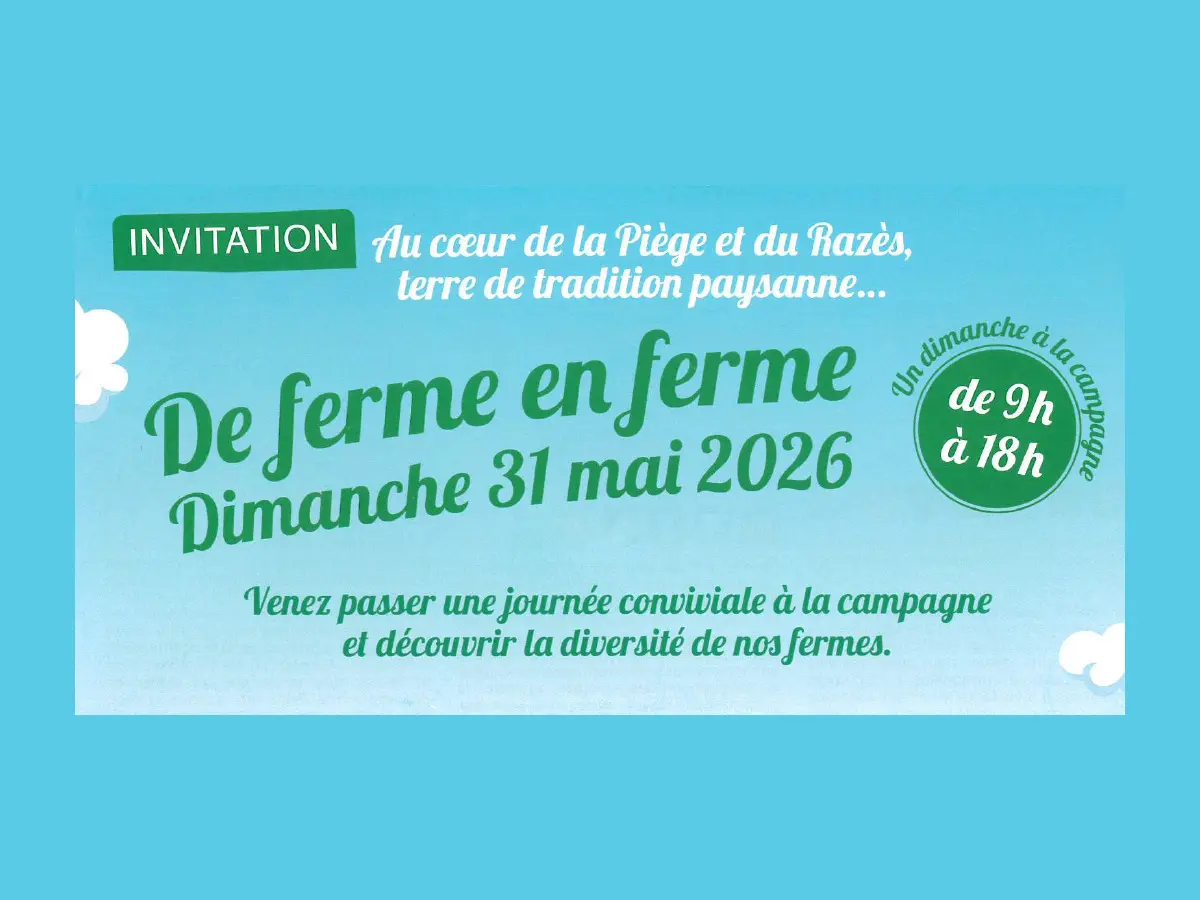 De Ferme En Ferme Piège, Lauragais, Razès 2026 - La Ferme De Tarbes