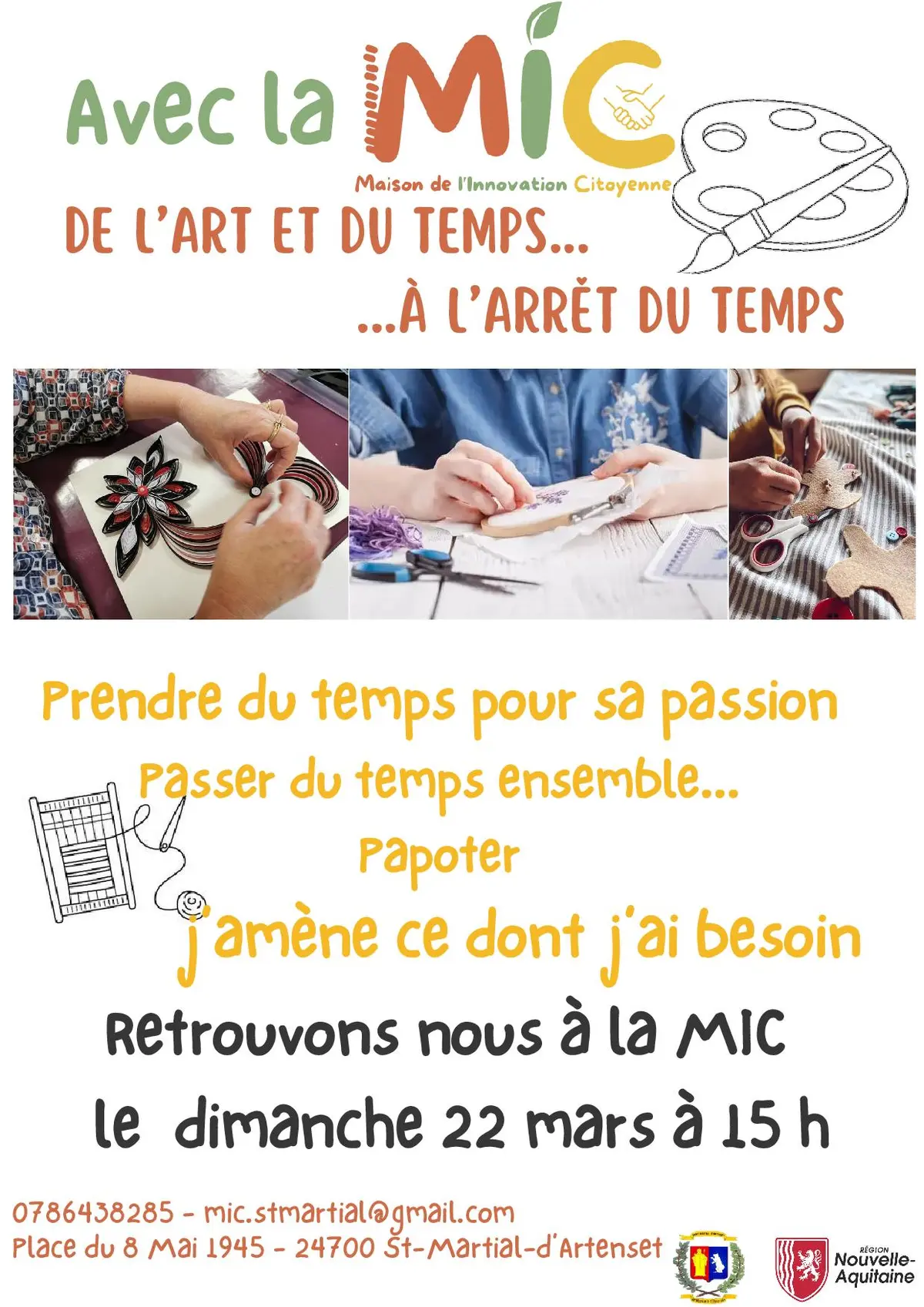 De l'art et du temps : loisirs artistiques ou créatifs