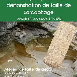 Atelier de taille de décor de sarcophage