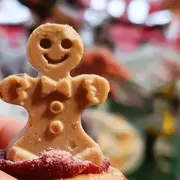 Décoration de biscuits de Noël au coin du feu (en famille)