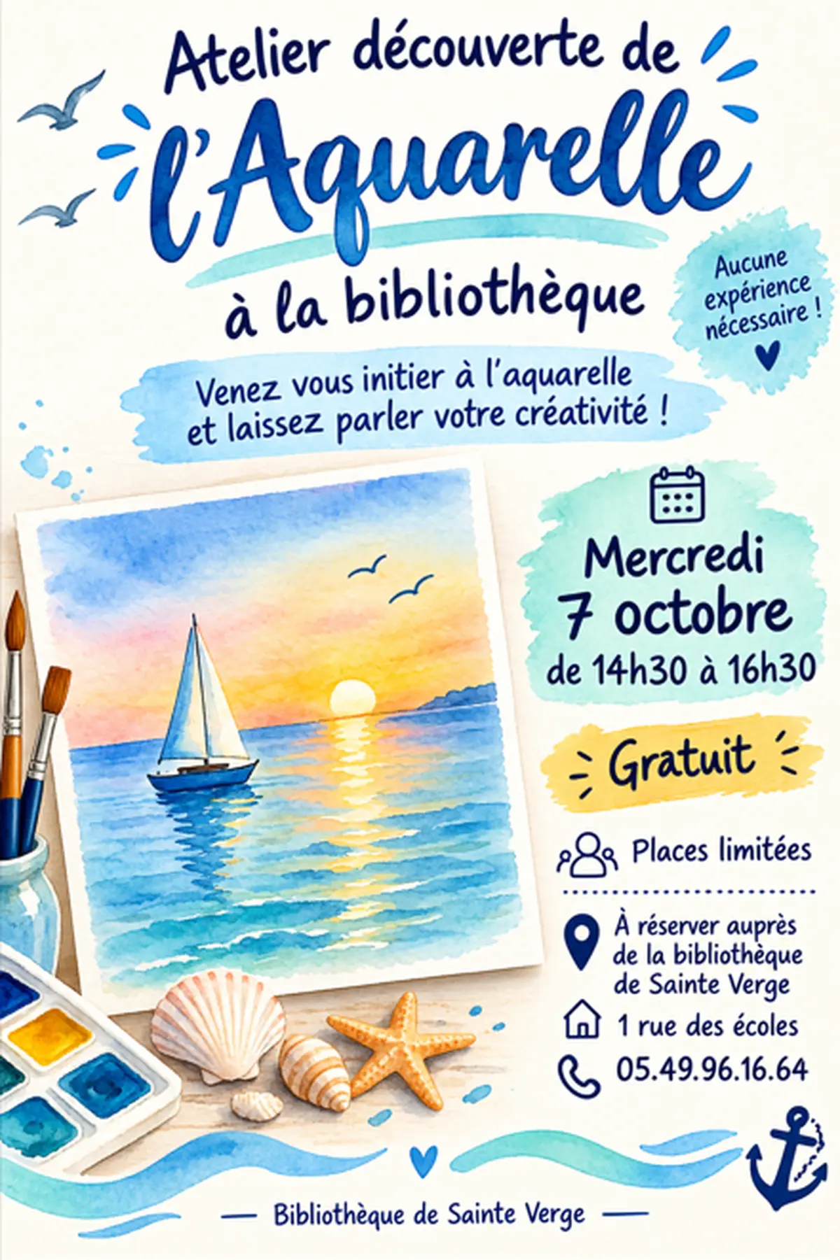 Découverte de l'aquarelle