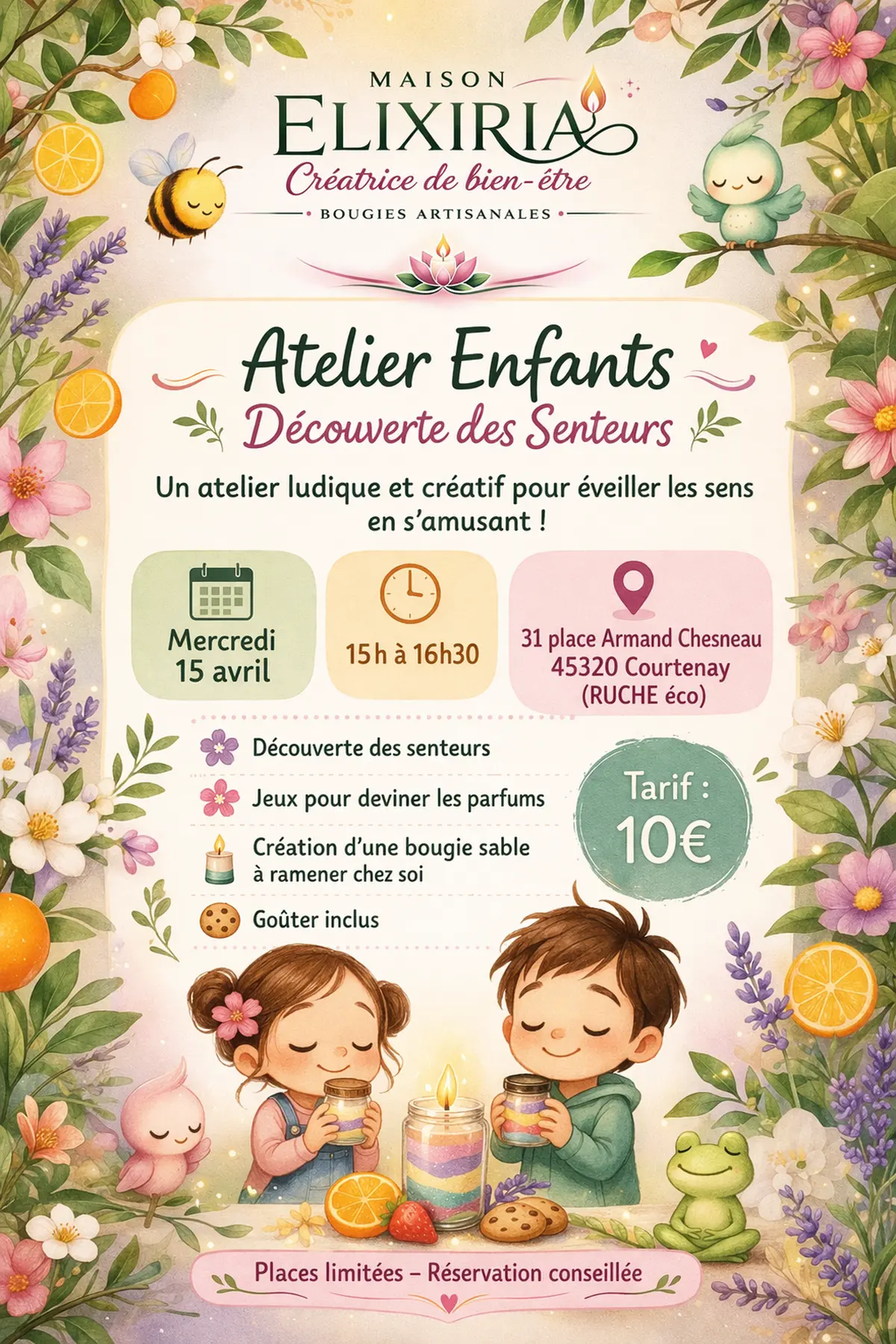 Découverte des senteurs - atelier enfant