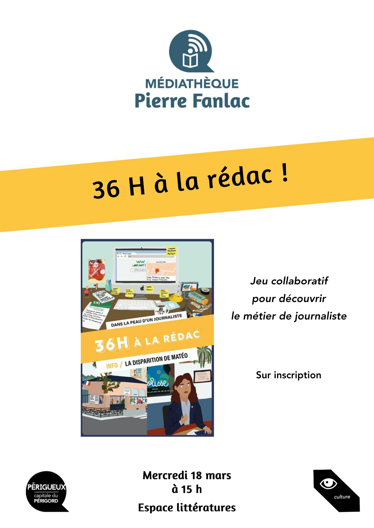 Découverte du jeu 36h à la rédac : dans la peau d'un journaliste
