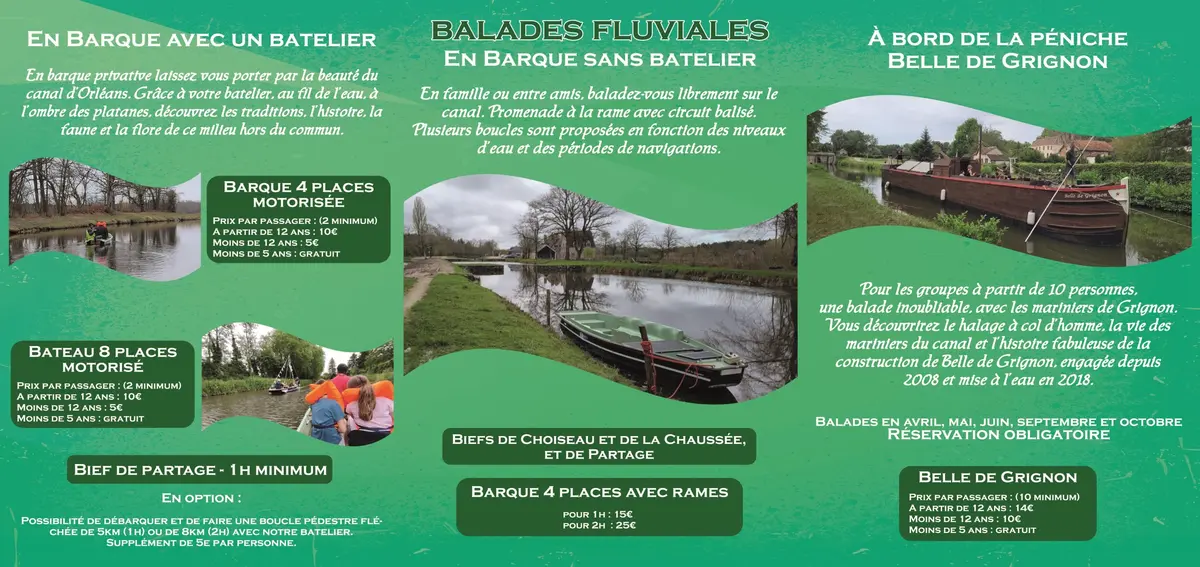 Découverte du port de Grignon et du Canal d'Orléans