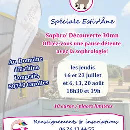 Découverte sophrologie lors de l'estiv'âne