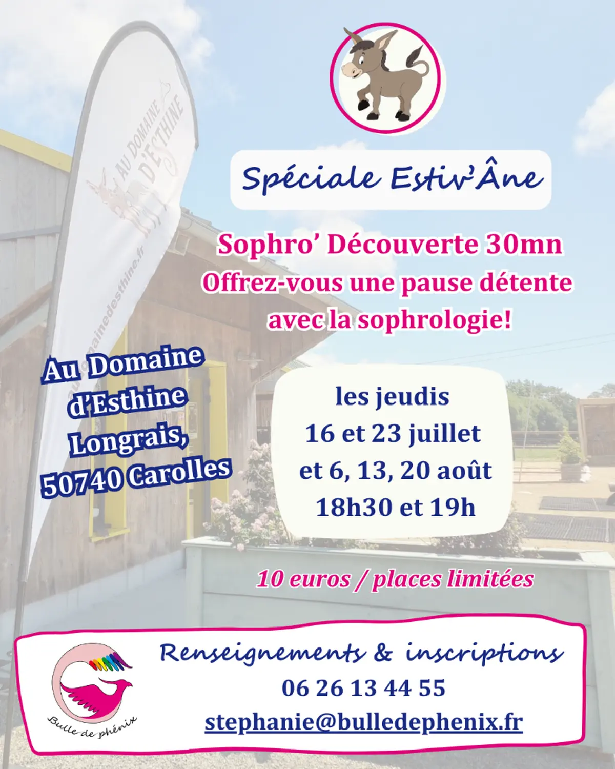 Découverte sophrologie lors de l'estiv'âne