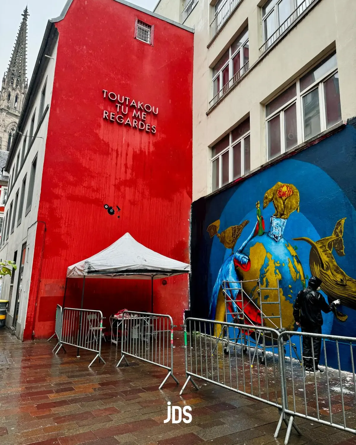 Découvrez la 101ème Performance du Mur de Mulhouse avec Djalouz