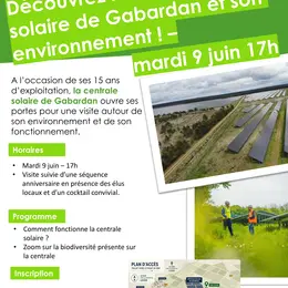 Découvrez la centrale solaire du Gabardan