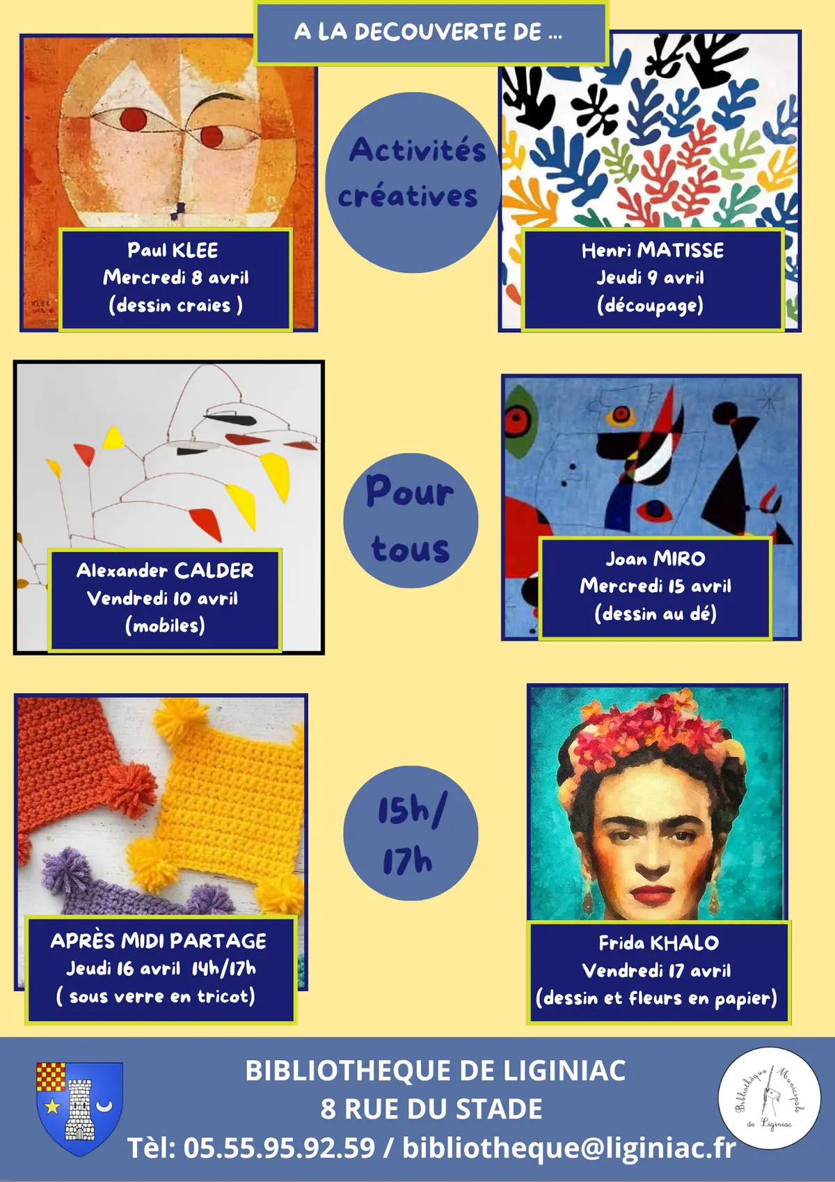 Découvrir l'art à la bibliothèque de Liginiac