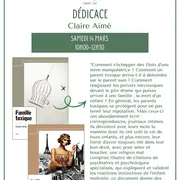 Dédicace avec Claire Aimé