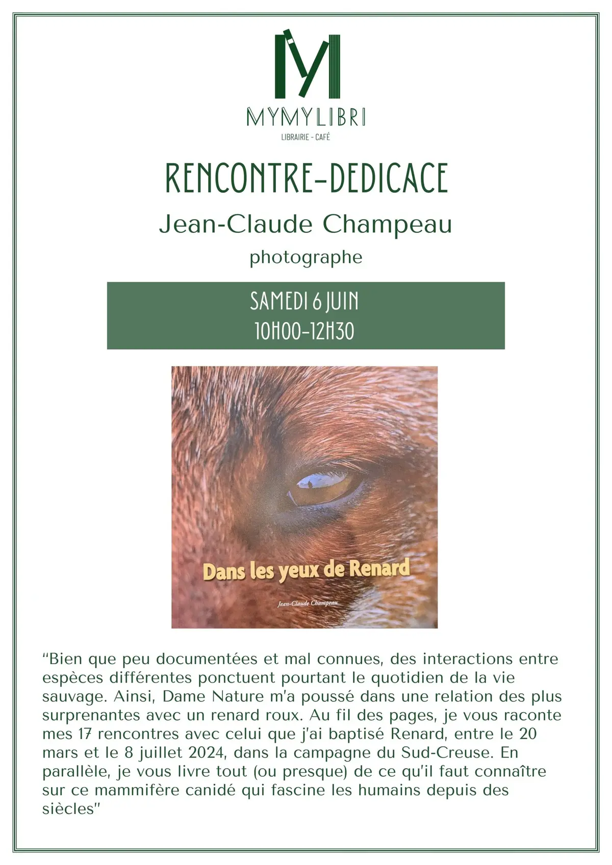 Dédicace avec Jean-Claude Champeau