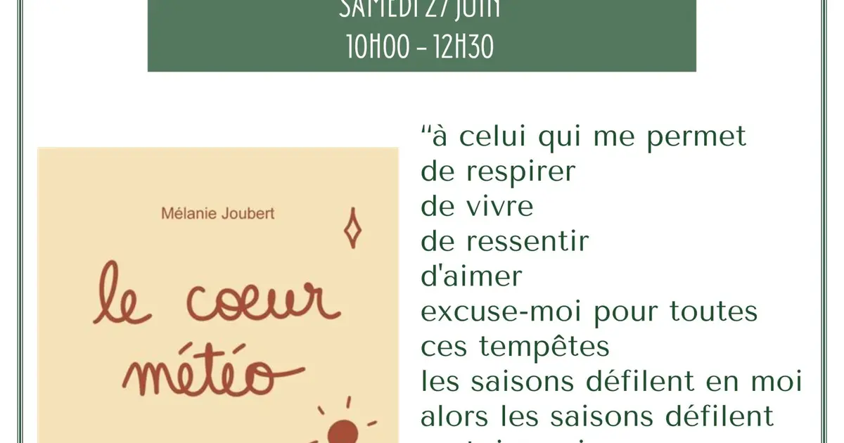 Dédicace avec Mélanie Joubert