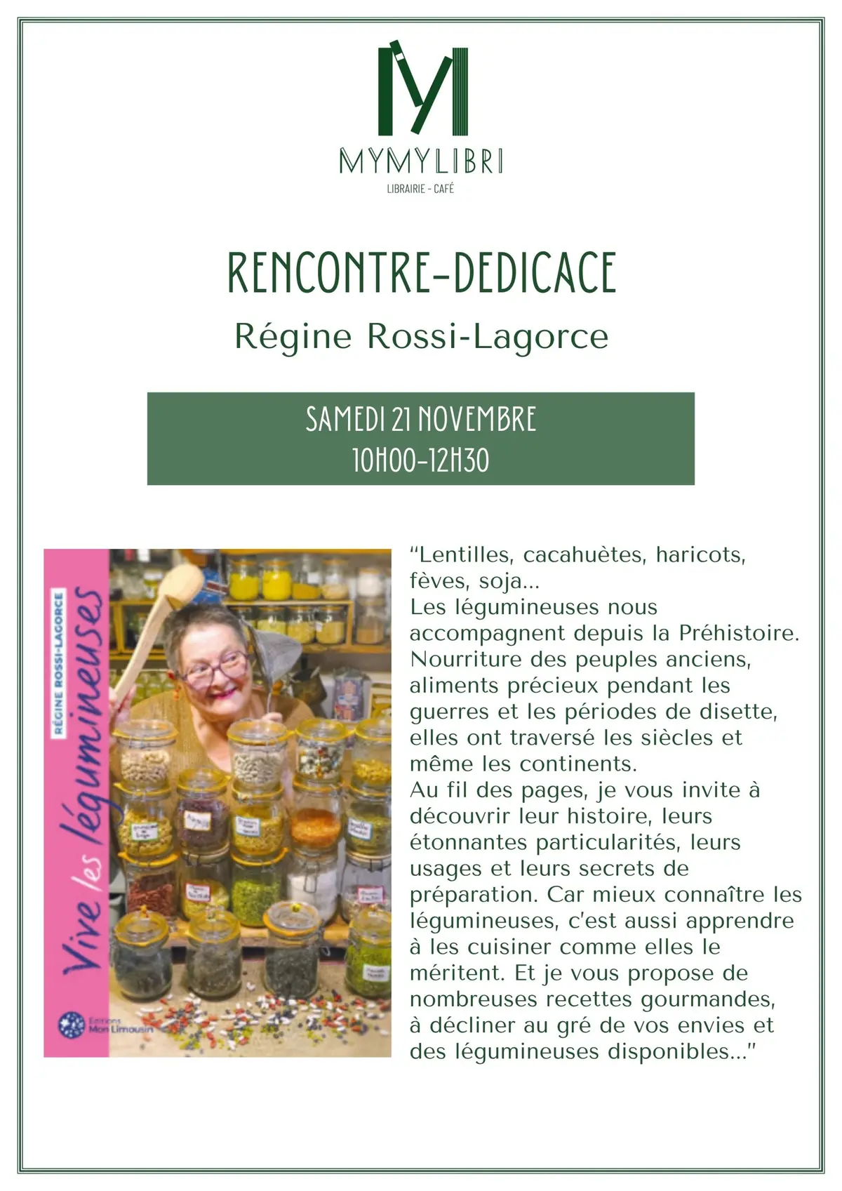 Dédicace avec Régine Rossi-Lagorce