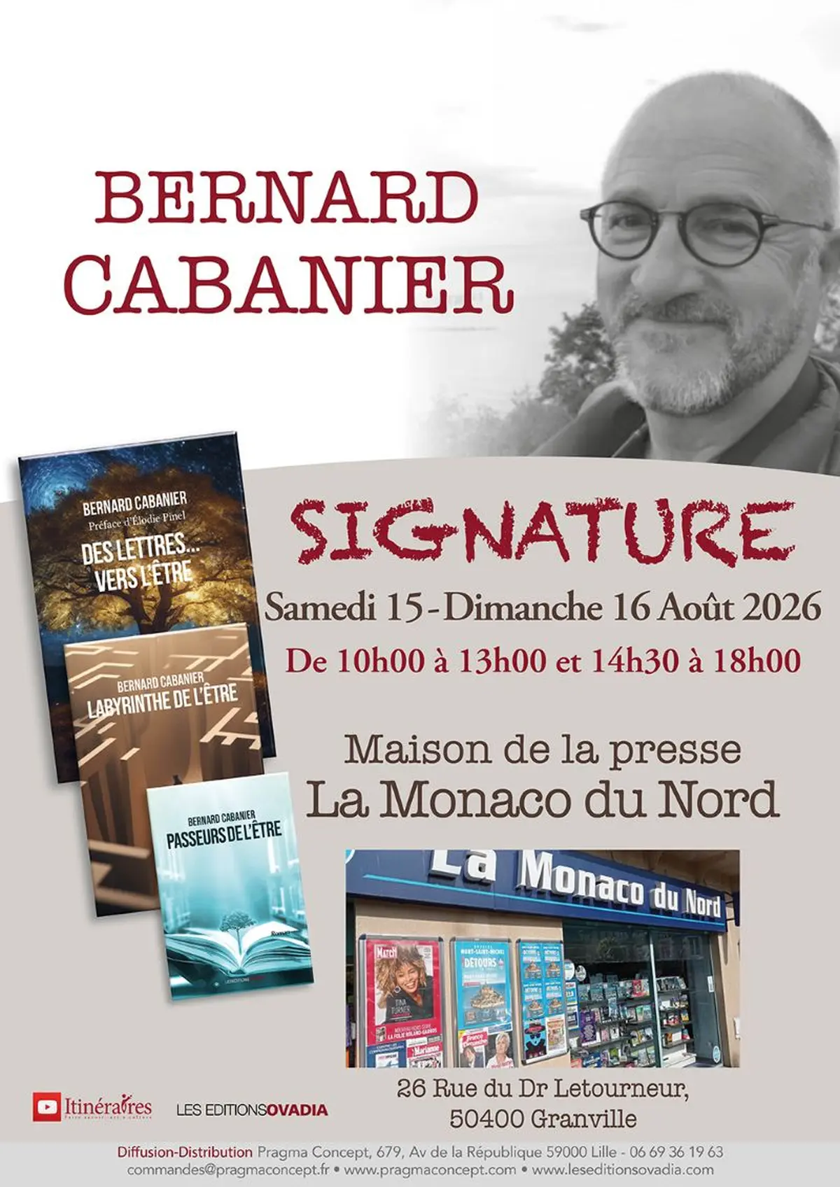 Dédicace de Bernard Cabanier