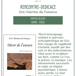 Dédicace et rencontre avec Eric Martins Da Fonseca