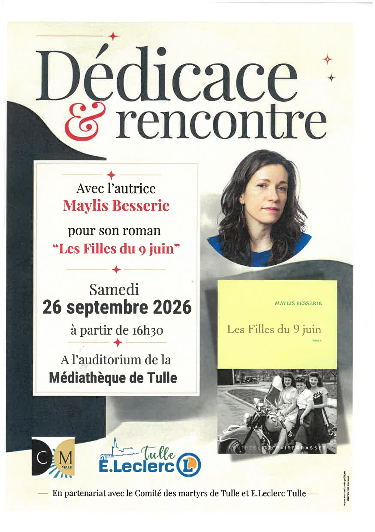 Dédicace et rencontre : Maylis Besserie - autrice du roman Les Filles du 9 juin