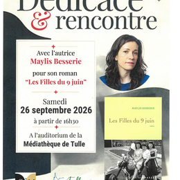 Dédicace et rencontre : Maylis Besserie - autrice du roman Les Filles du 9 juin